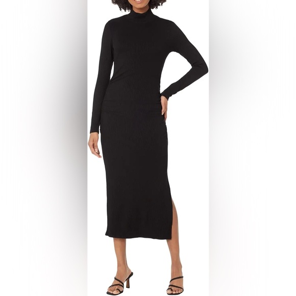 Sundry Dresses & Skirts - Sundry | Turtleneck Midi Dress - Quiet Luxury - Closet Staple -Black Dress - NWT